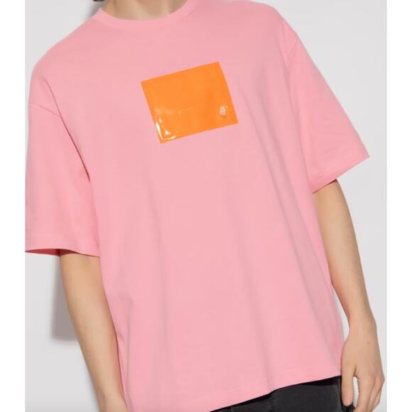 Acne Studios  Exford Inflate T shirt Pink - Picture 1 of 11